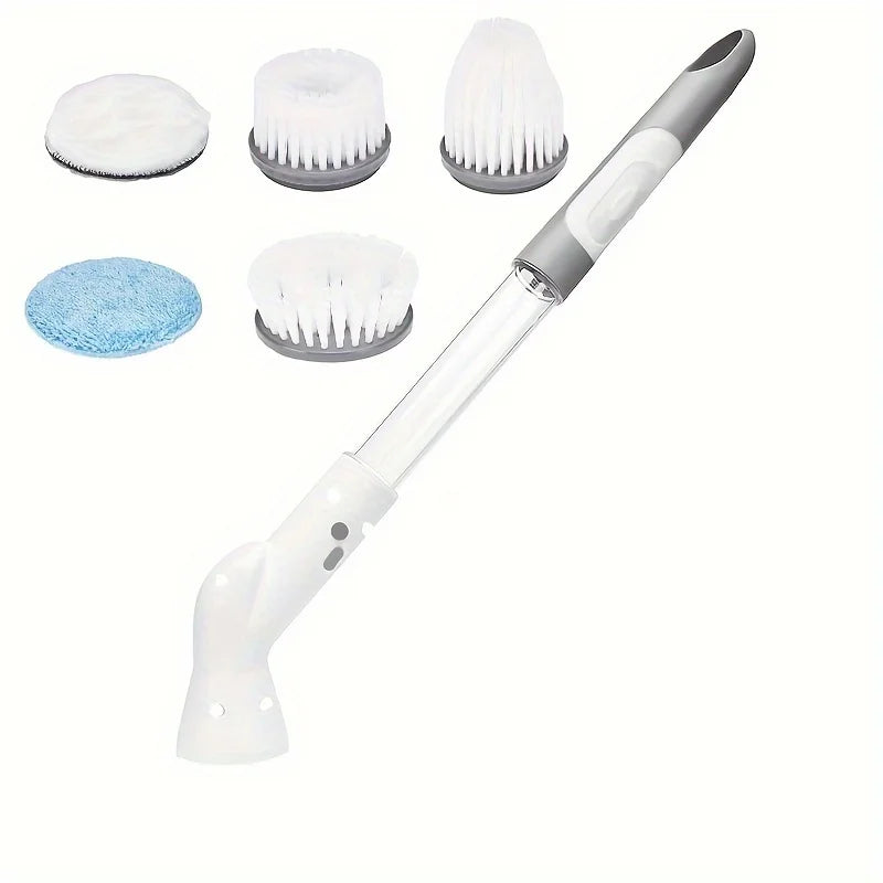 1 Set Electric Spin Scrubber With 2/5/6 Replaceable Brush Head Power