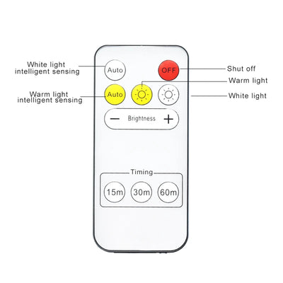 Wireless Remote Control Under Cabinet Kitchen Light USB Rechargeable